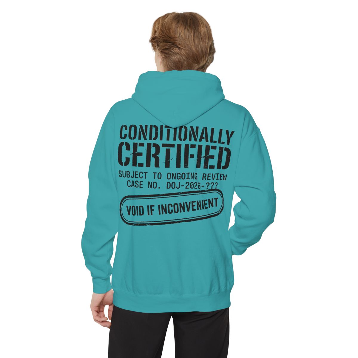 Color: Seafoam | Conditionally Certified Garment-Dyed Hoodie