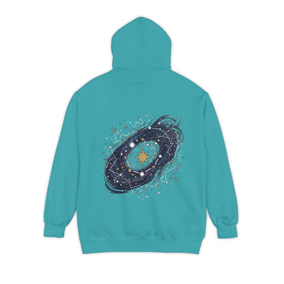 Color: Seafoam | Constellation Map (Dark Sky) Garment-Dyed Hoodie