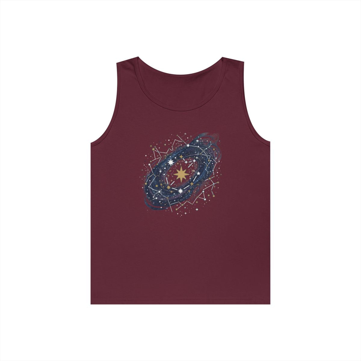 Color: Maroon | Constellation Map (Dark Sky) Tank Top