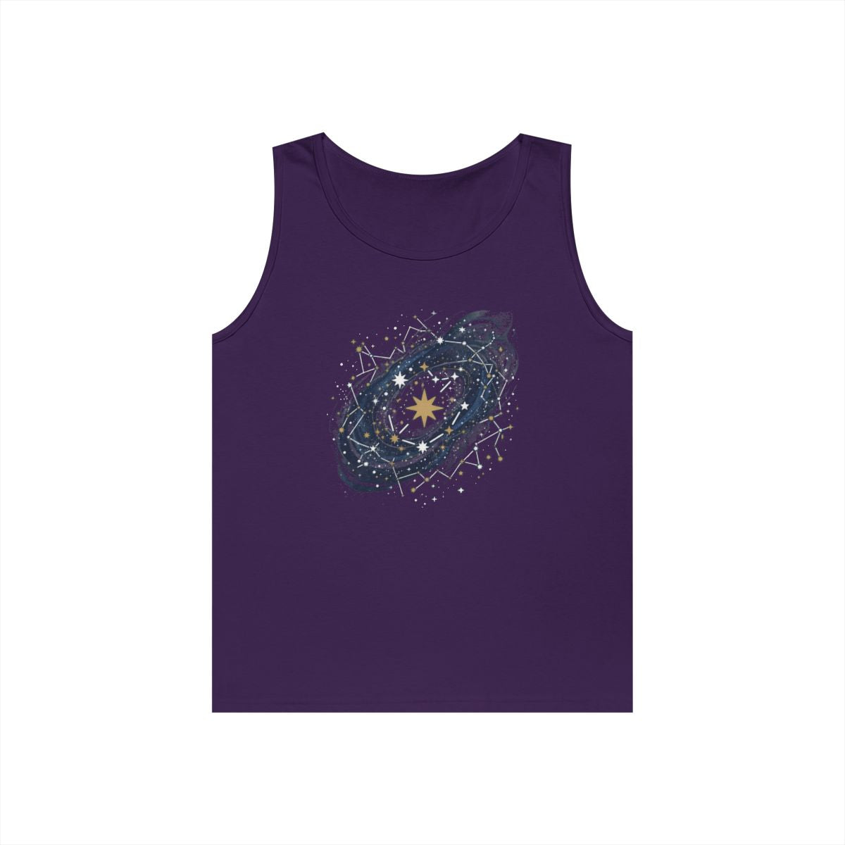 Color: Purple | Constellation Map (Dark Sky) Tank Top