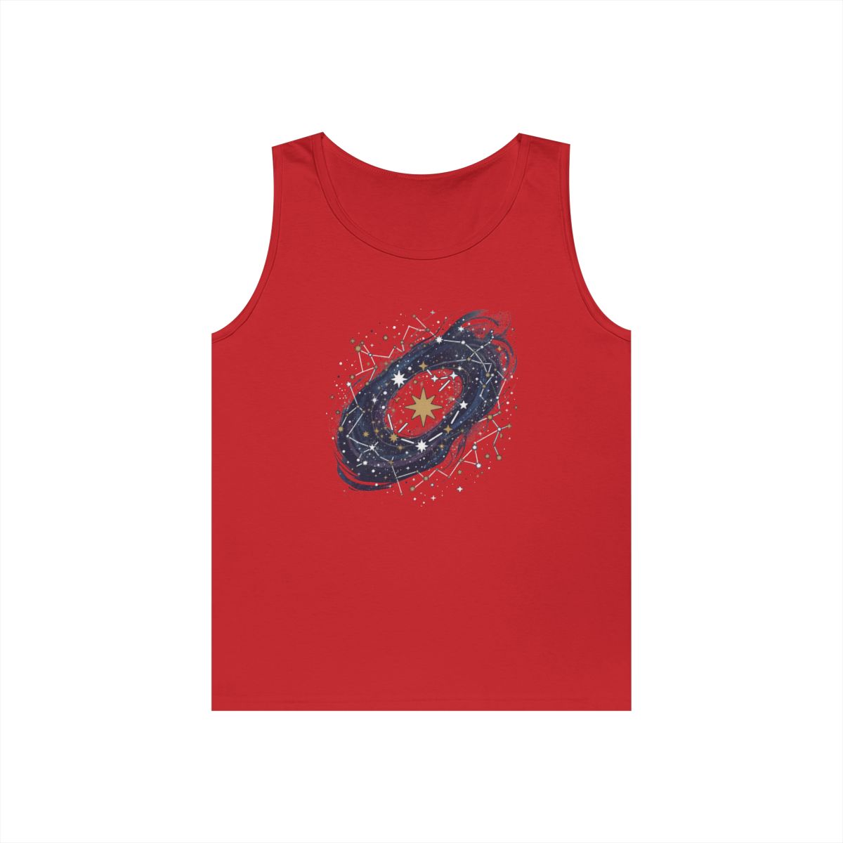 Color: Red | Constellation Map (Dark Sky) Tank Top