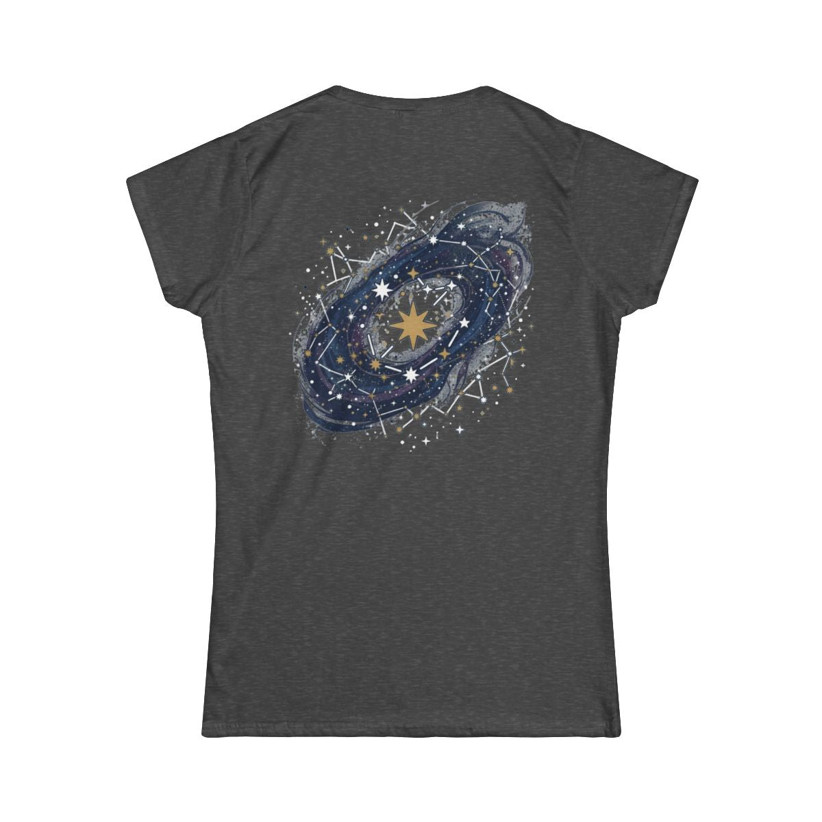 Color: Dark Heather | Constellation Map (Dark Sky) Women's Tee