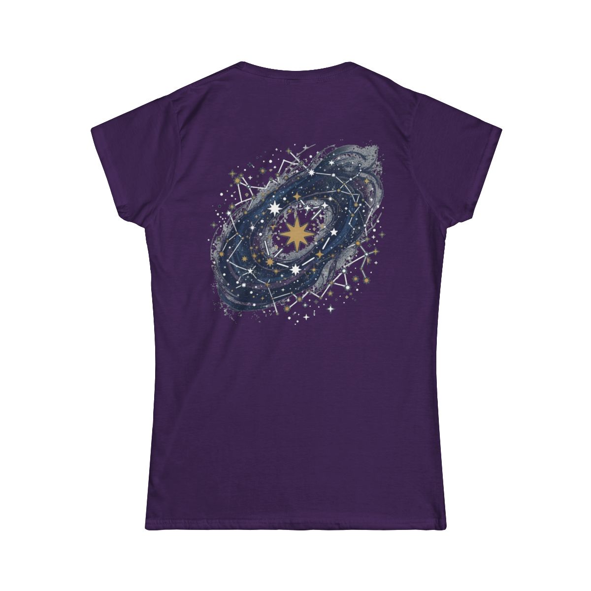 Color: Purple | Constellation Map (Dark Sky) Women's Tee