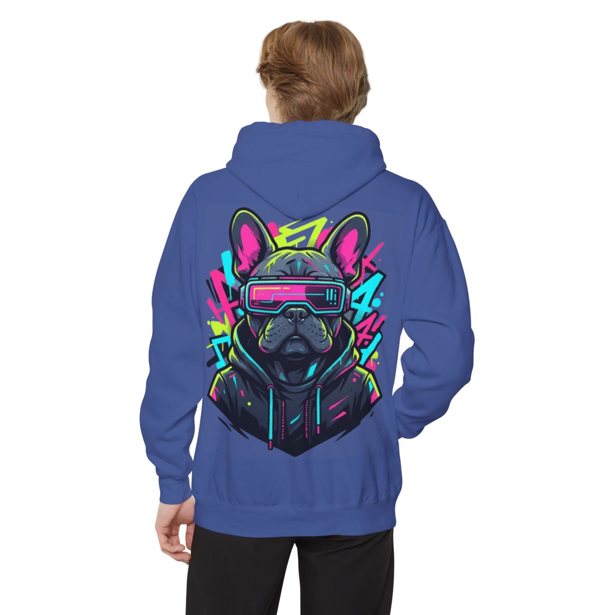 Color: Flo Blue | Cool Pup Garment-Dyed Hoodie