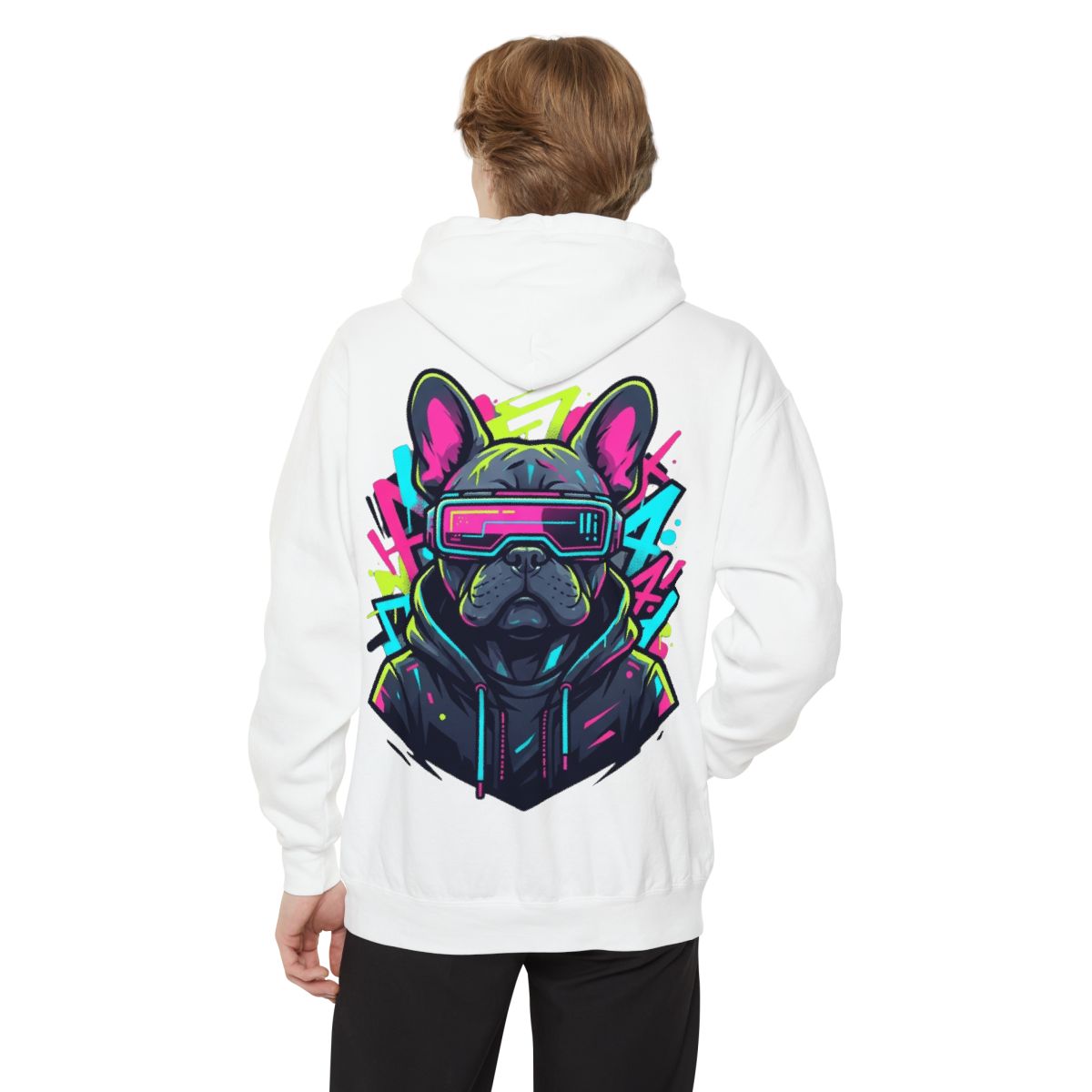 Color: White | Cool Pup Garment-Dyed Hoodie
