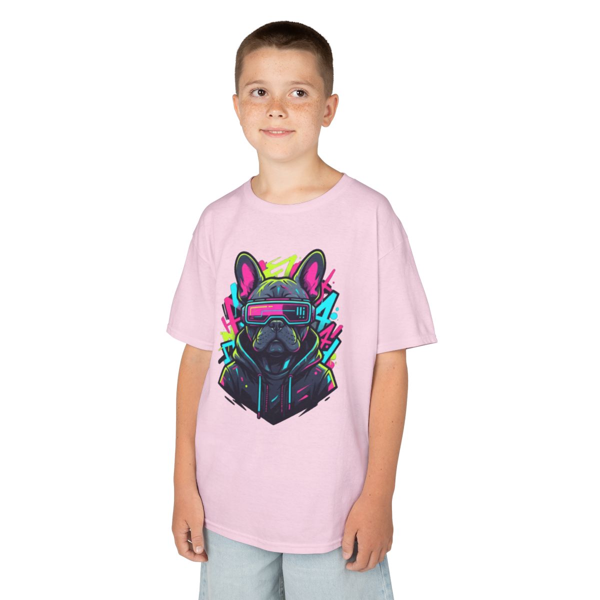 Color: Light Pink | Cool Pup Kids Tee