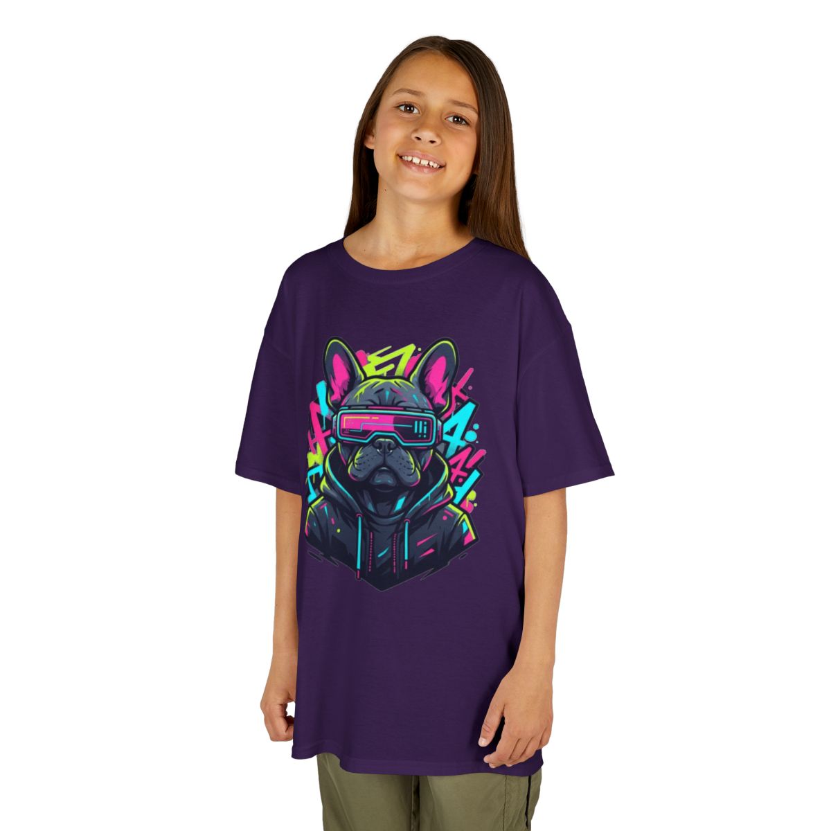 Color: Purple | Cool Pup Kids Tee