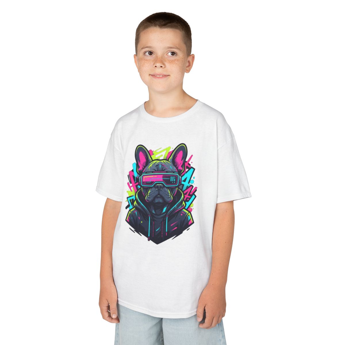 Color: White | Cool Pup Kids Tee