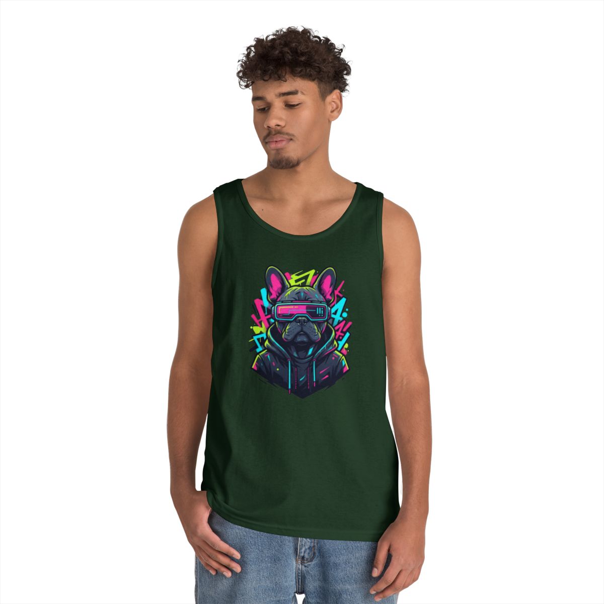 Color: Forest Green | Cool Pup Tank Top