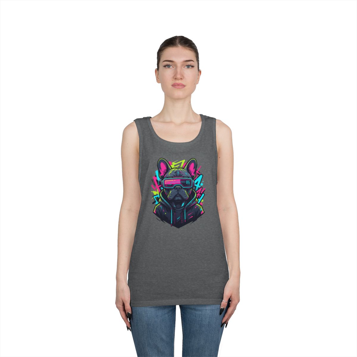 Color: Graphite Heather | Cool Pup Tank Top
