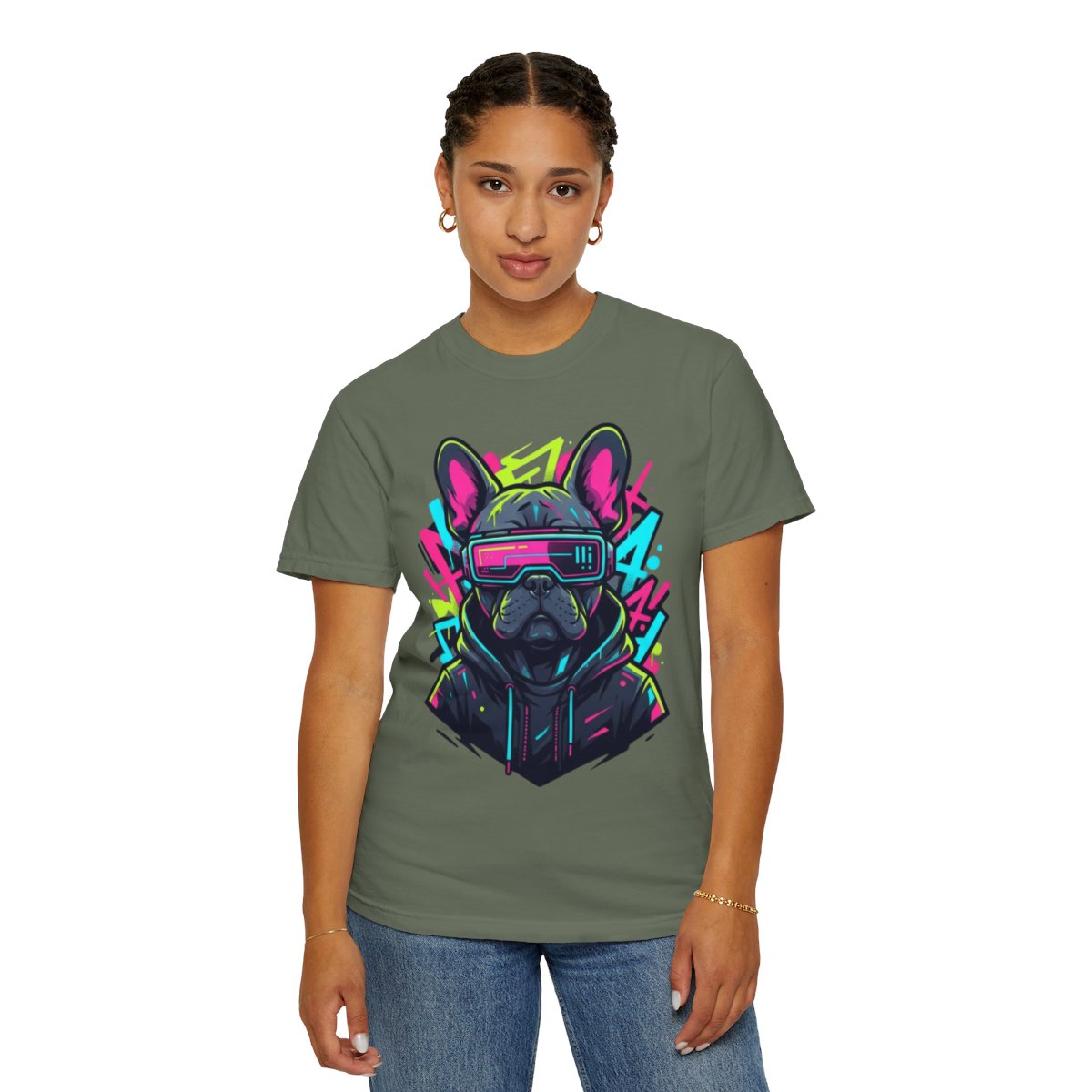 Color: Moss | Cool Pup Unisex Garment-Dyed Tee