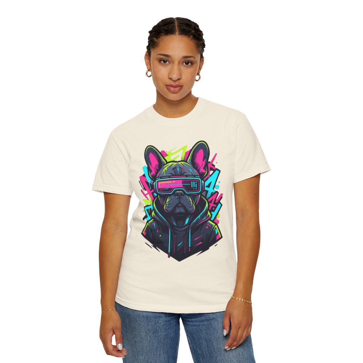 Color: Ivory | Cool Pup Unisex Garment-Dyed Tee