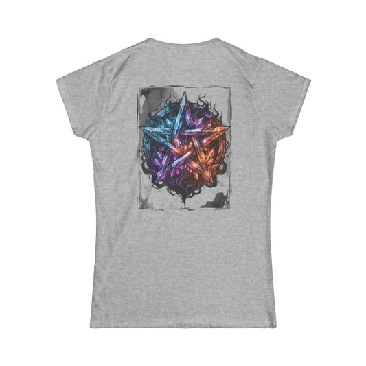 Color: Sport Grey | Cosmic Spectrum Pentacle Women's Tee