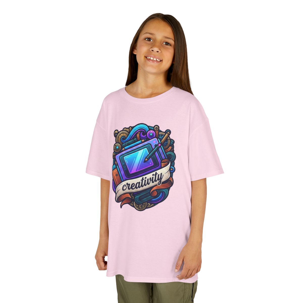 Color: Light Pink | Creativity Kids Tee