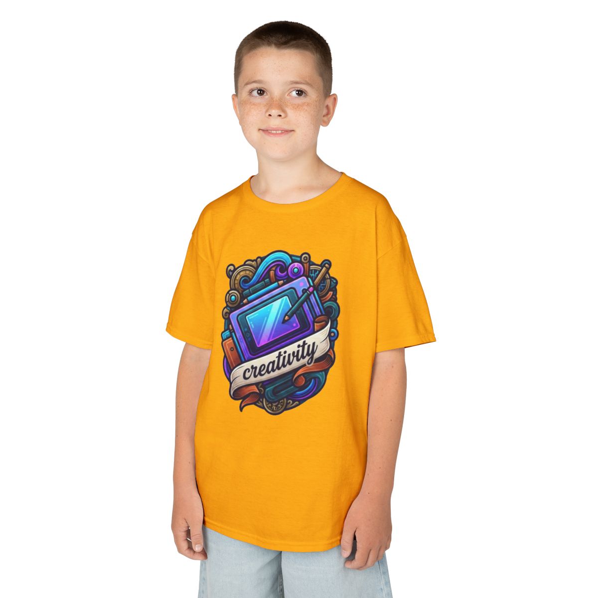 Color: Gold | Creativity Kids Tee