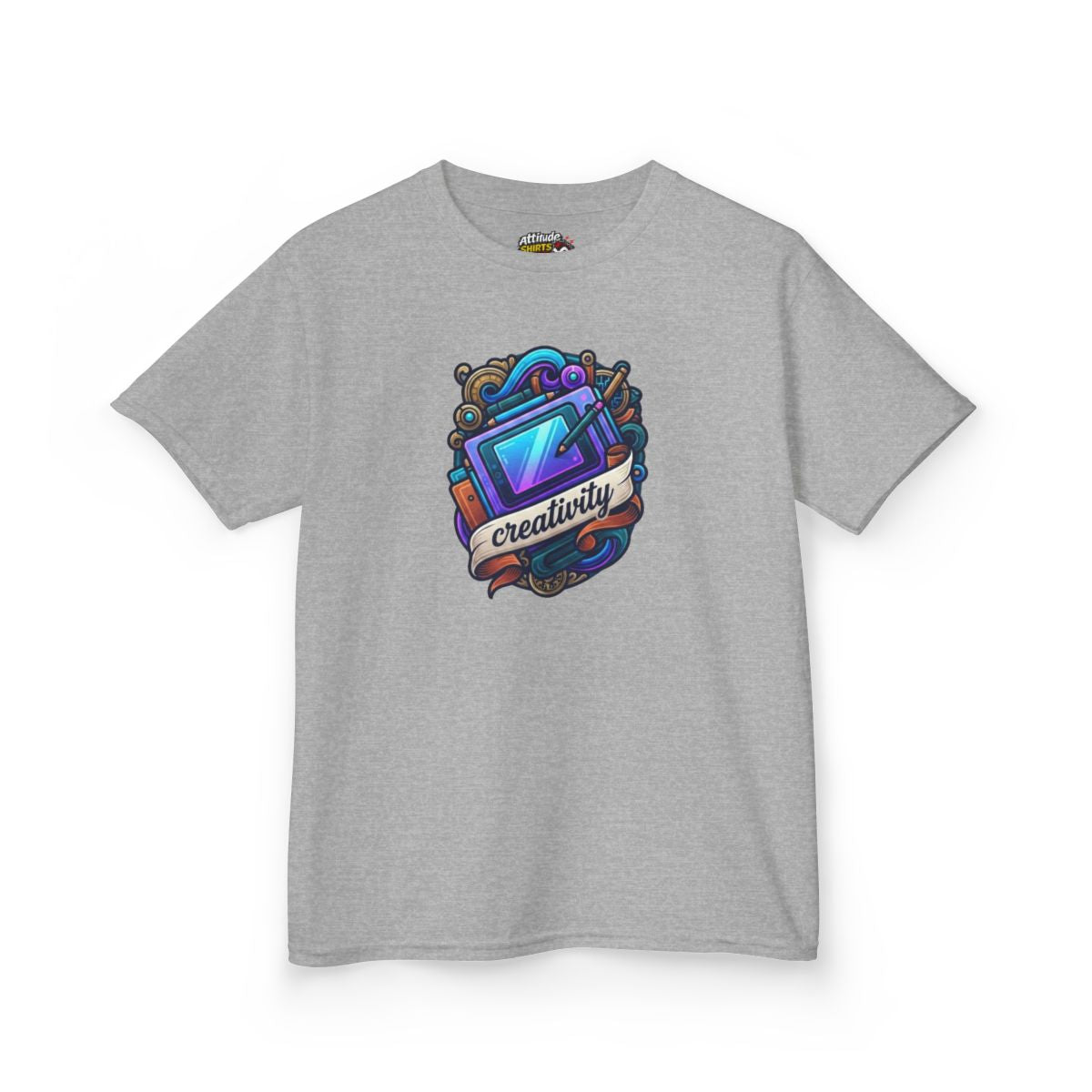 Color: Sport Grey | Creativity Kids Tee