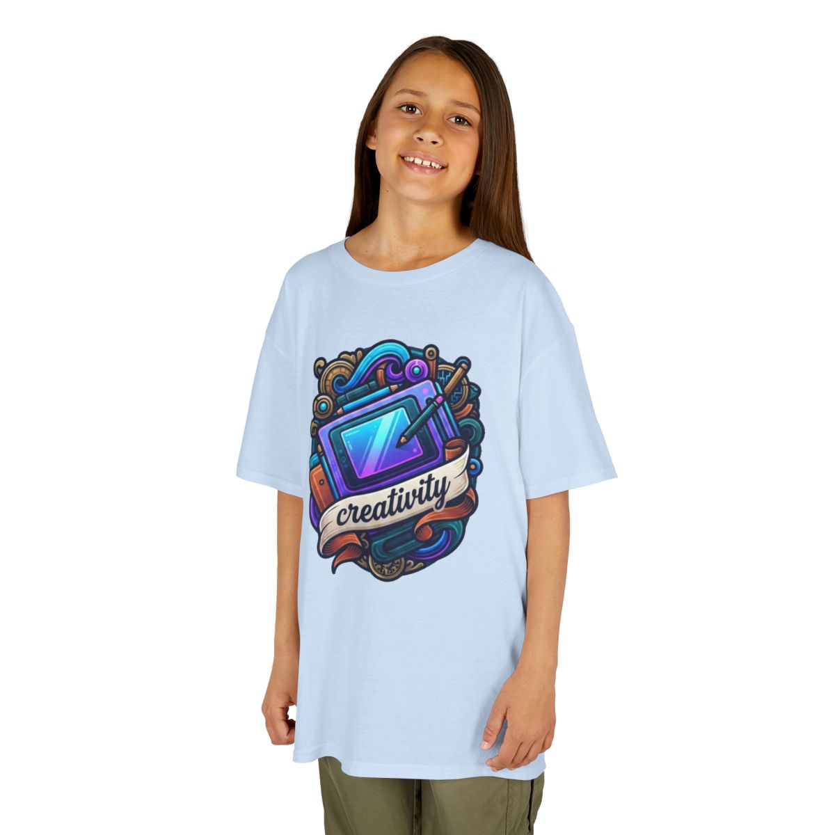 Color: Light Blue | Creativity Kids Tee