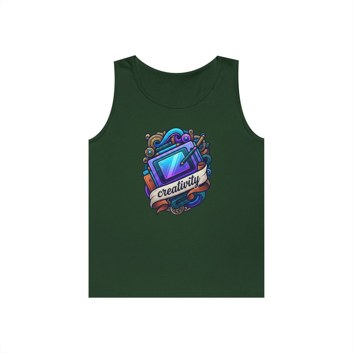 Color: Forest Green | Creativity Tank Top