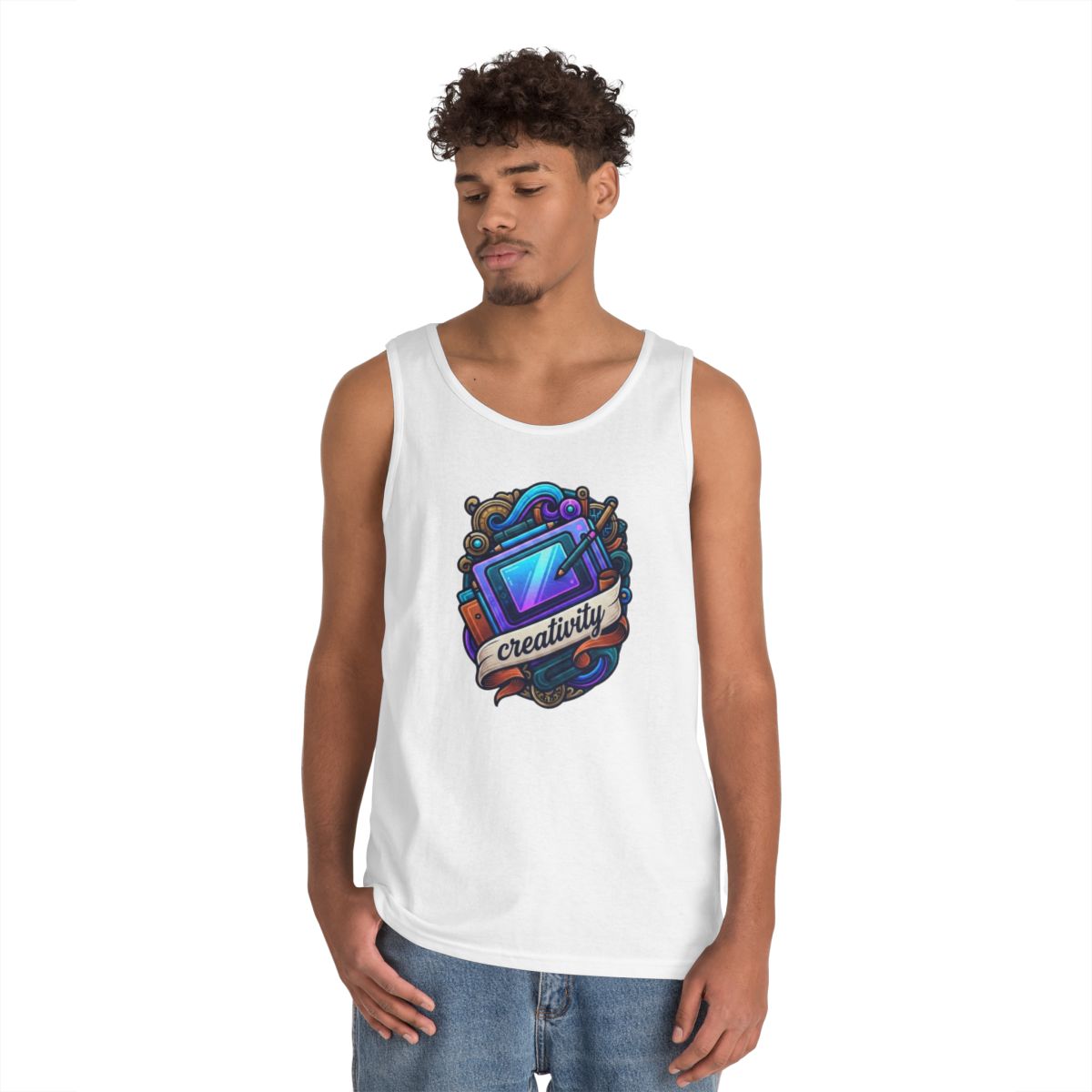 Color: White | Creativity Tank Top
