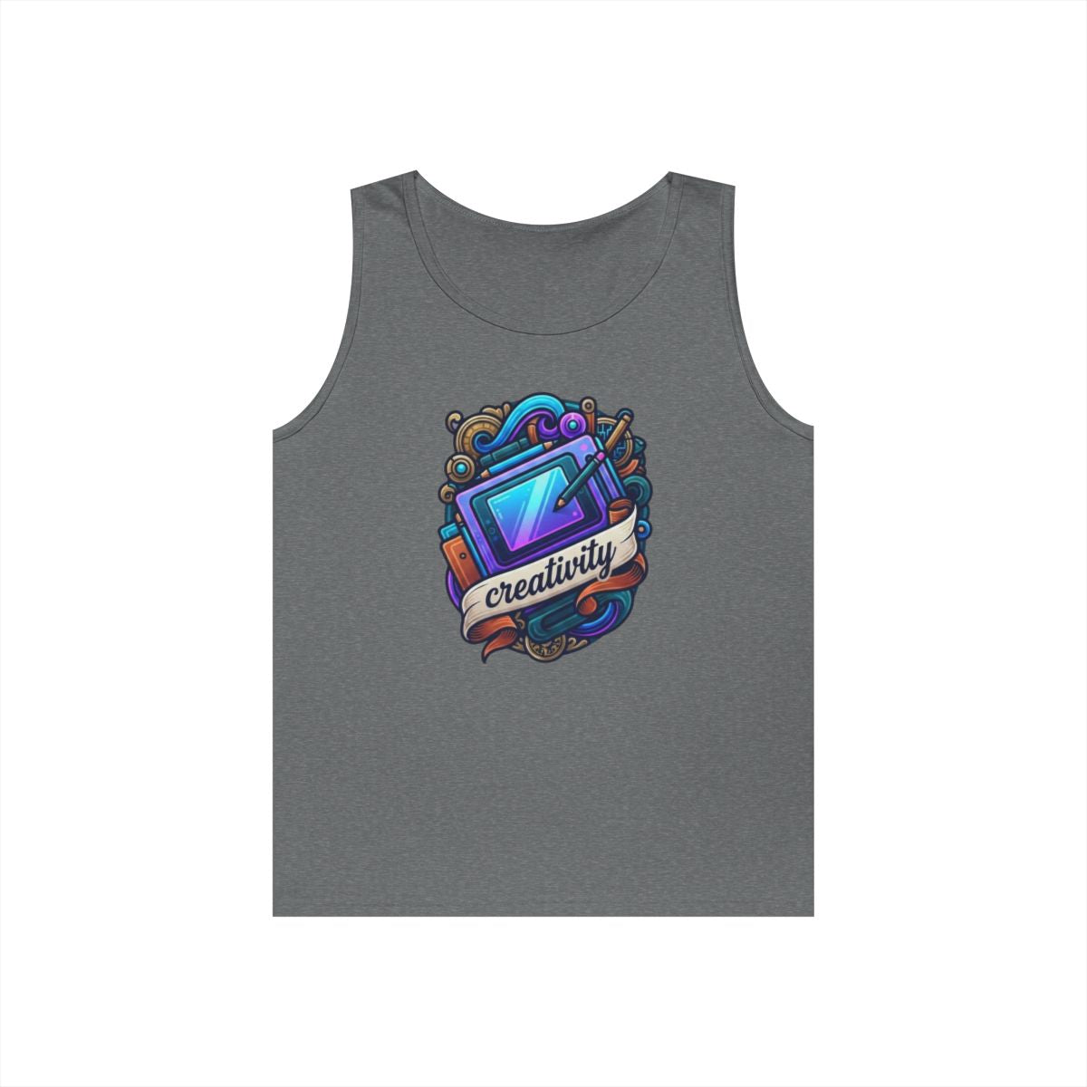 Color: Graphite Heather | Creativity Tank Top