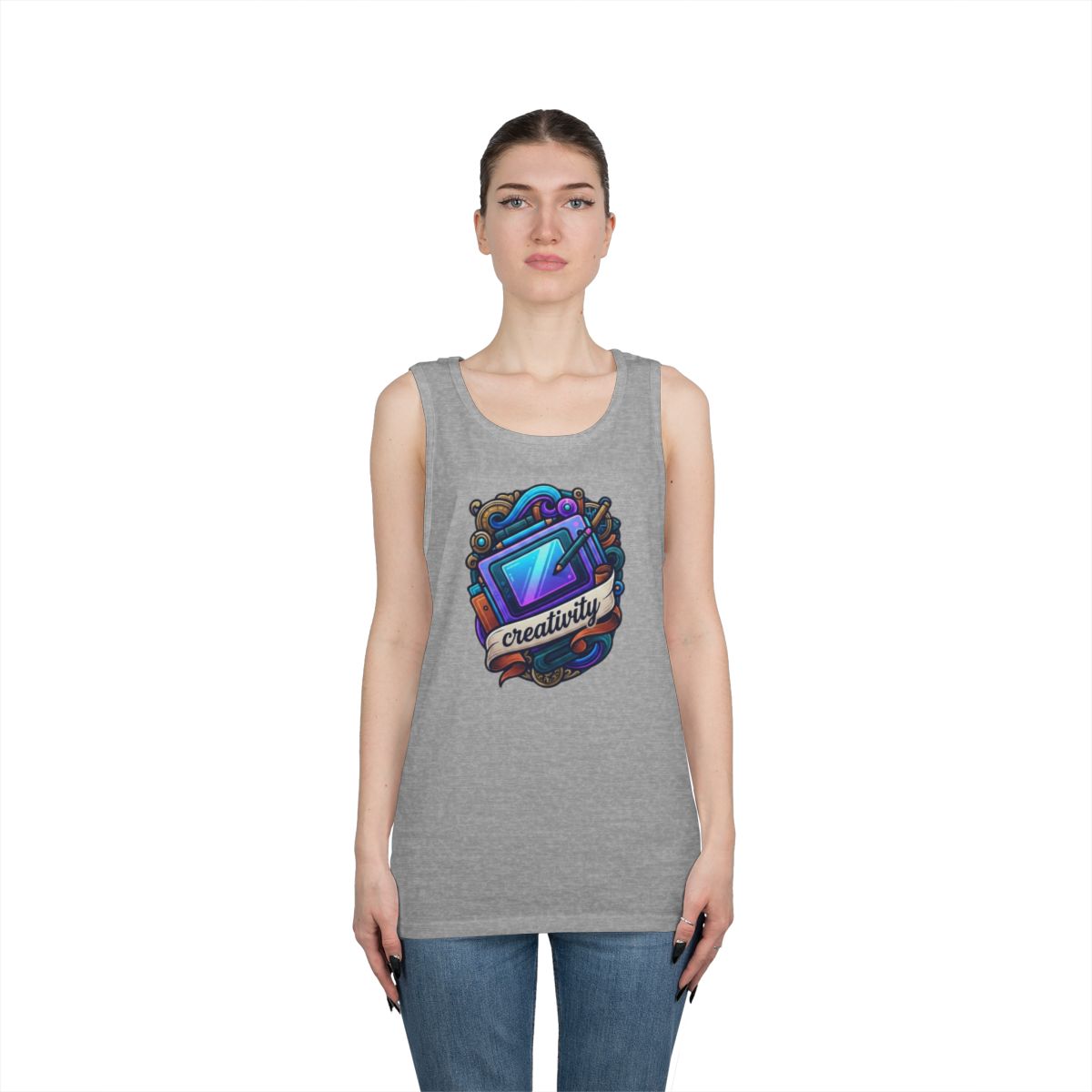 Color: Sport Grey | Creativity Tank Top