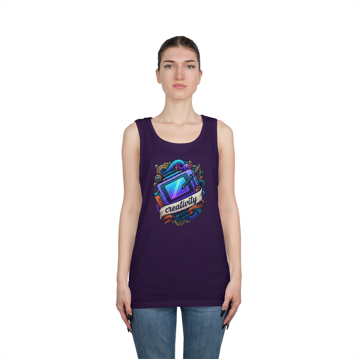 Color: Purple | Creativity Tank Top