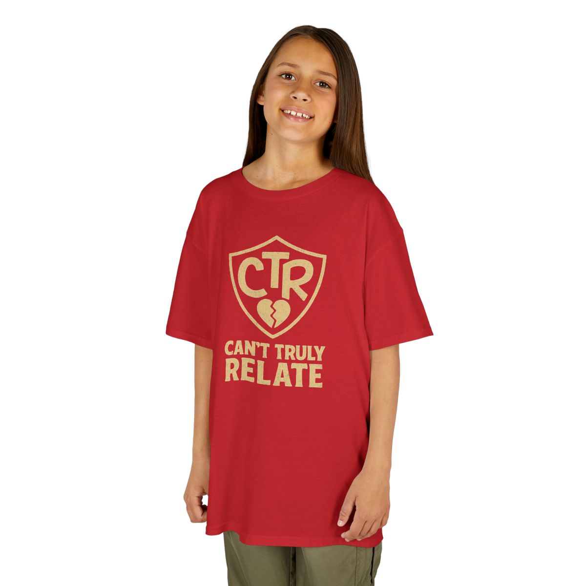 Color: Red | CTR - Can't Truly Relate Kids Tee