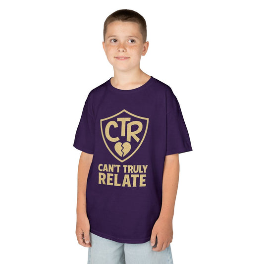 Color: Purple | CTR - Can't Truly Relate Kids Tee