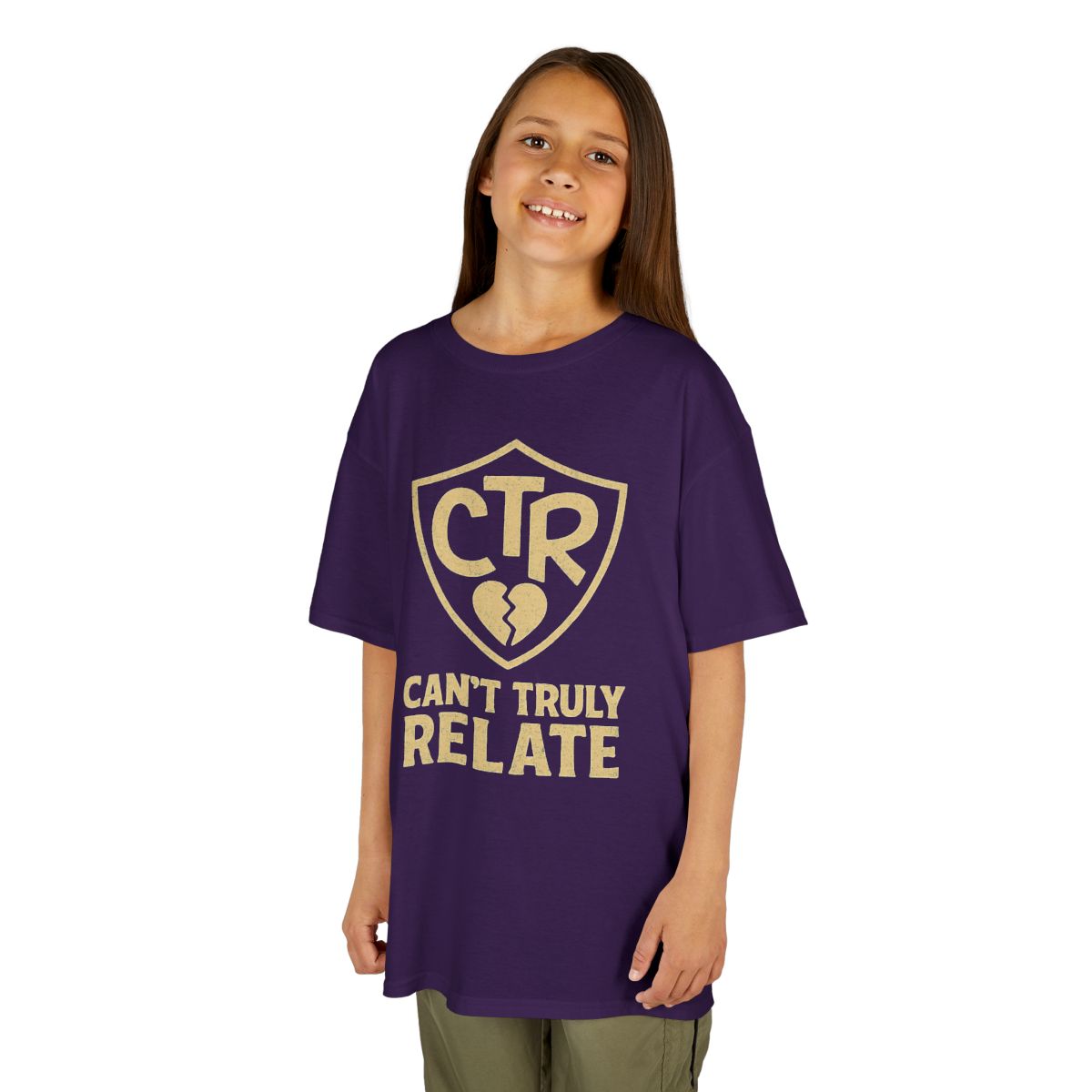 Color: Purple | CTR - Can't Truly Relate Kids Tee