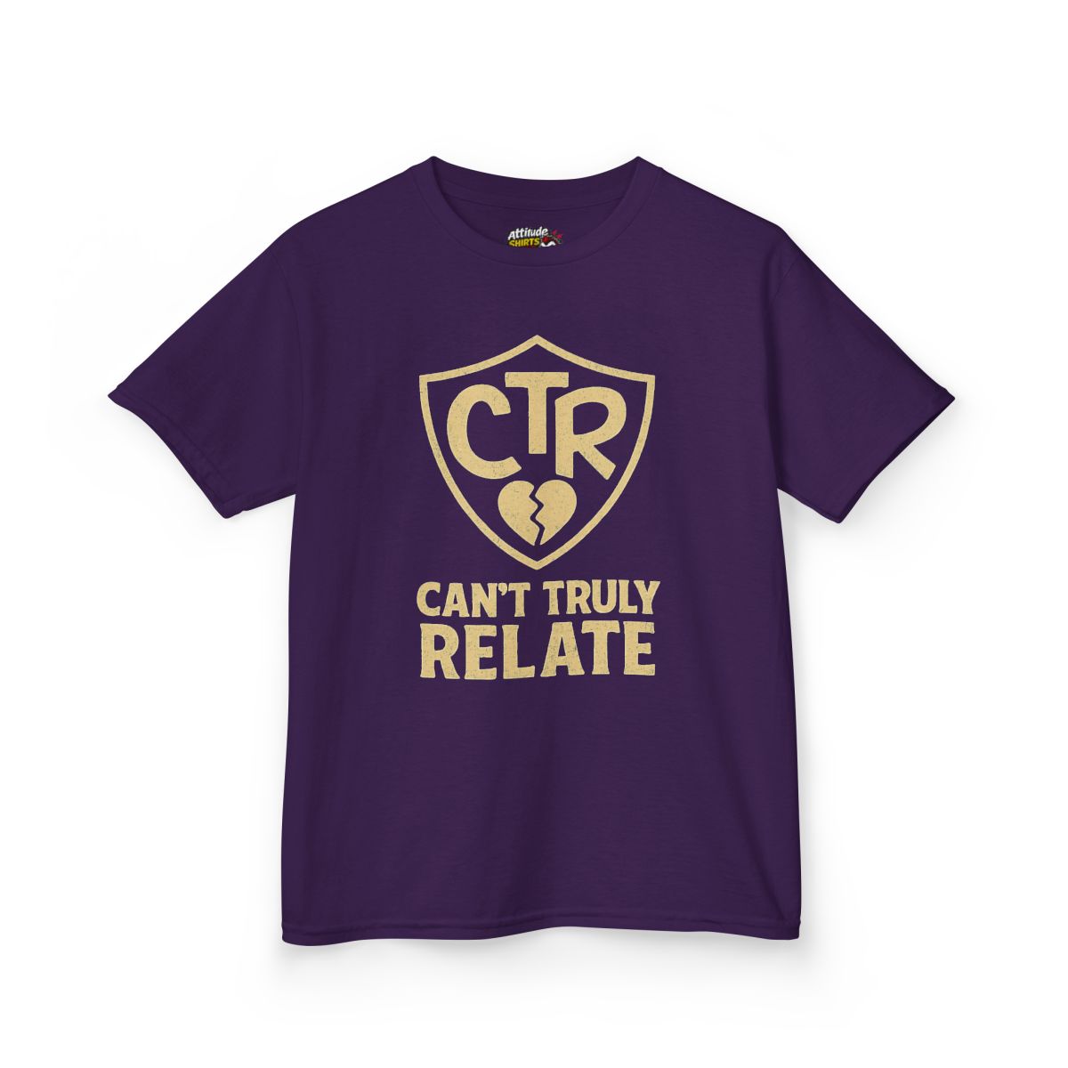 Color: Purple | CTR - Can't Truly Relate Kids Tee