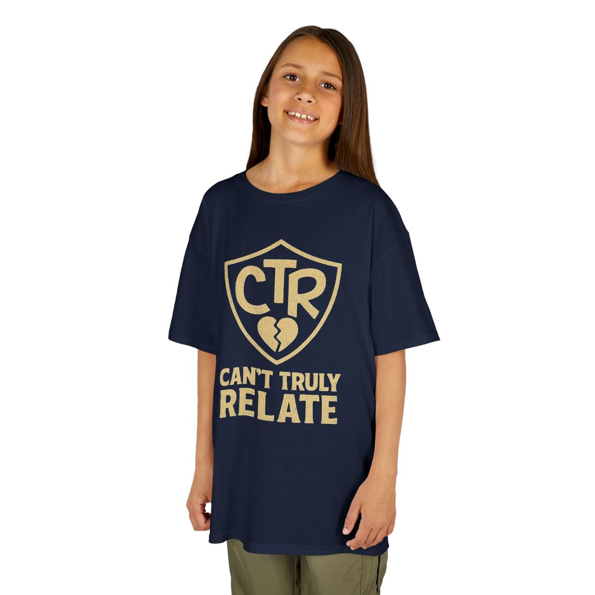 Color: Navy | CTR - Can't Truly Relate Kids Tee