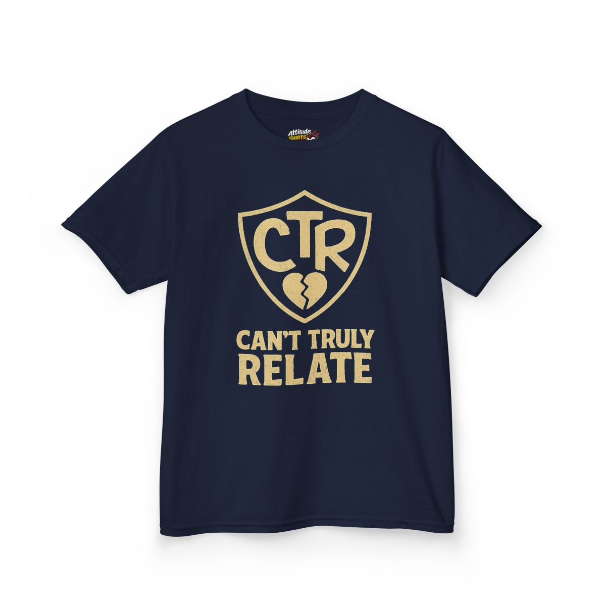 Color: Navy | CTR - Can't Truly Relate Kids Tee