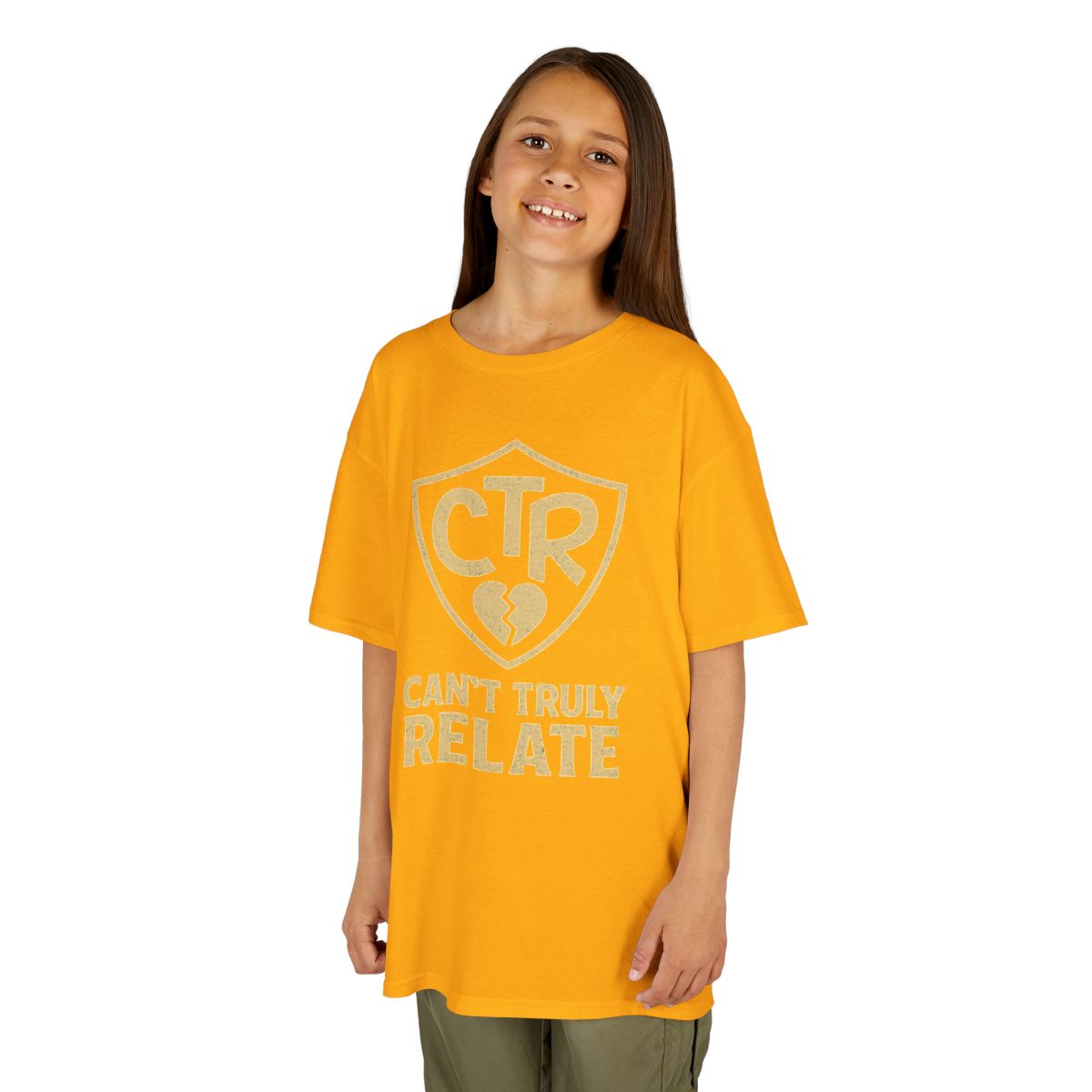 Color: Gold | CTR - Can't Truly Relate Kids Tee