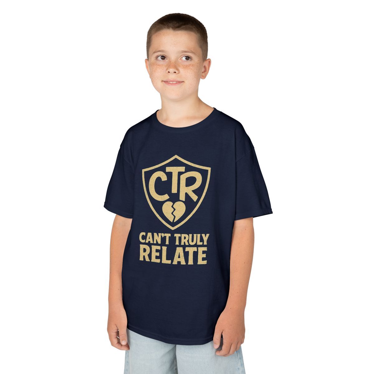 Color: Navy | CTR - Can't Truly Relate Kids Tee