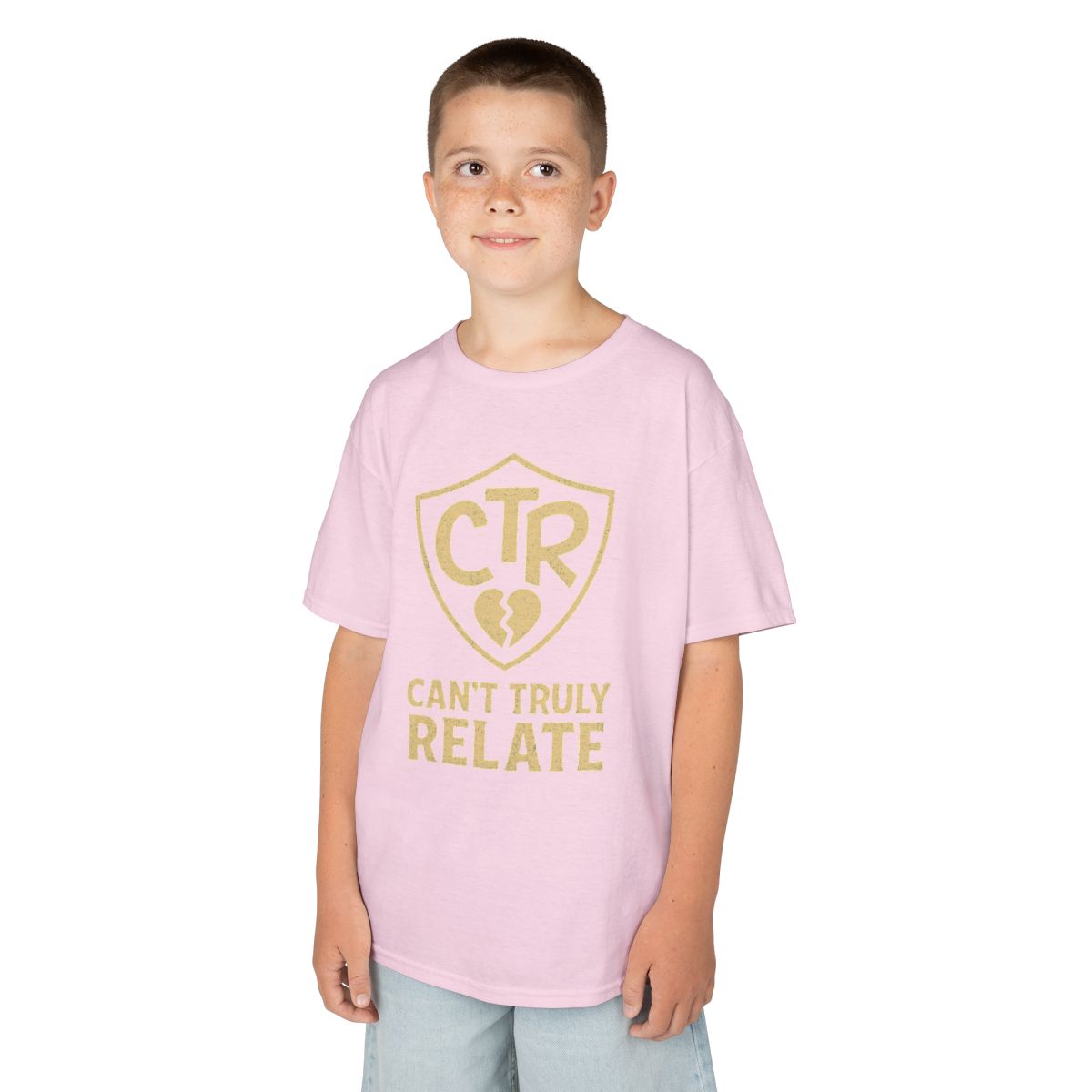 Color: Light Pink | CTR - Can't Truly Relate Kids Tee