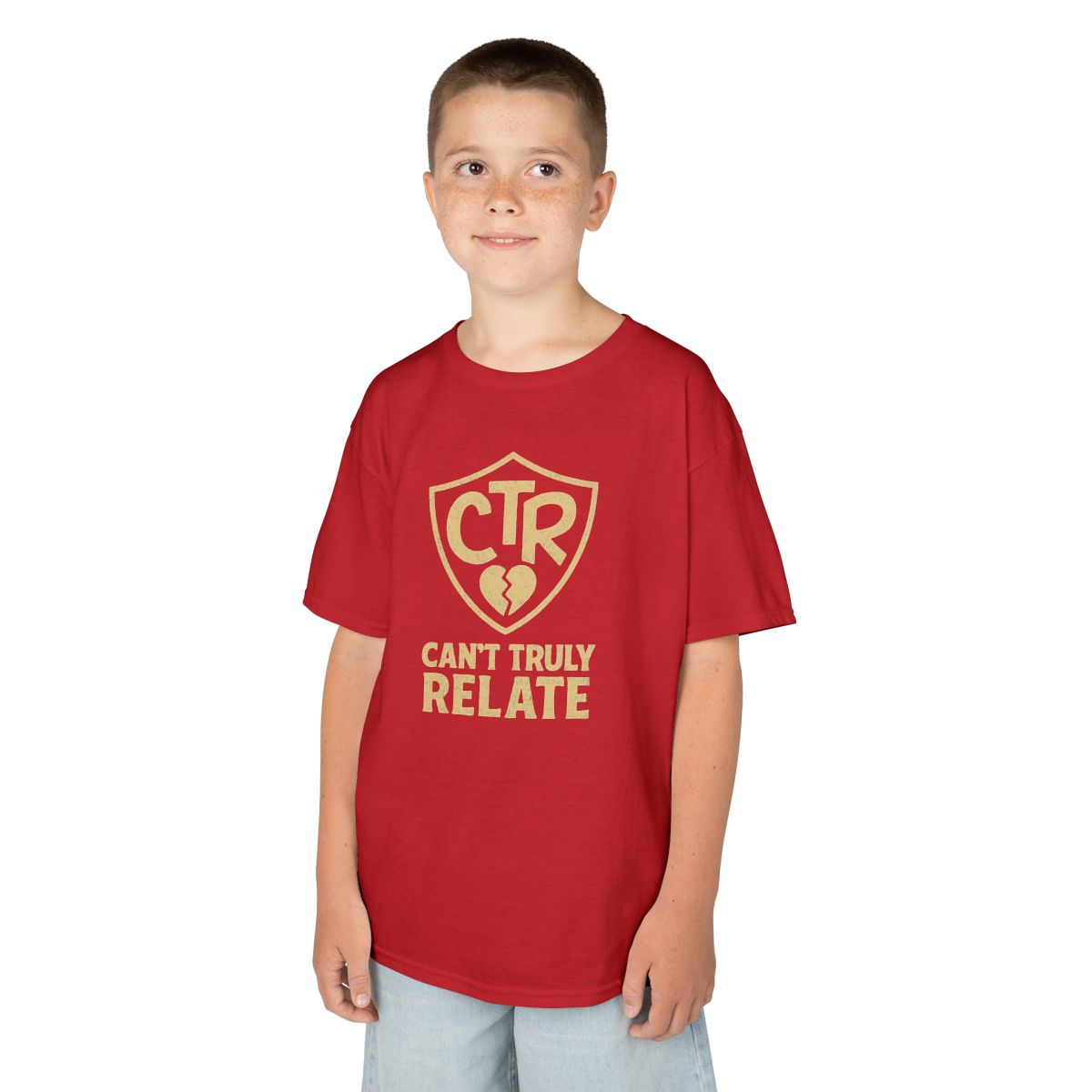 Color: Red | CTR - Can't Truly Relate Kids Tee
