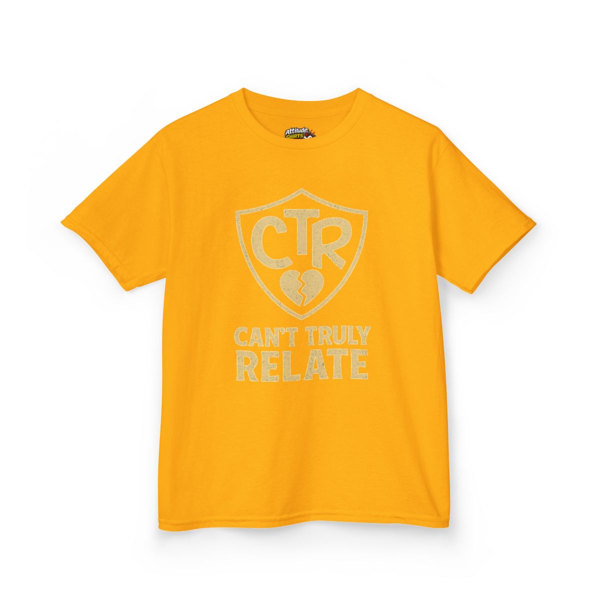 Color: Gold | CTR - Can't Truly Relate Kids Tee