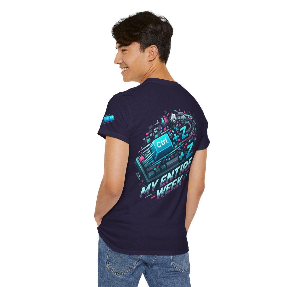 Color: Blackberry | CTRL Z My Entire Week Premium Graphic Tee