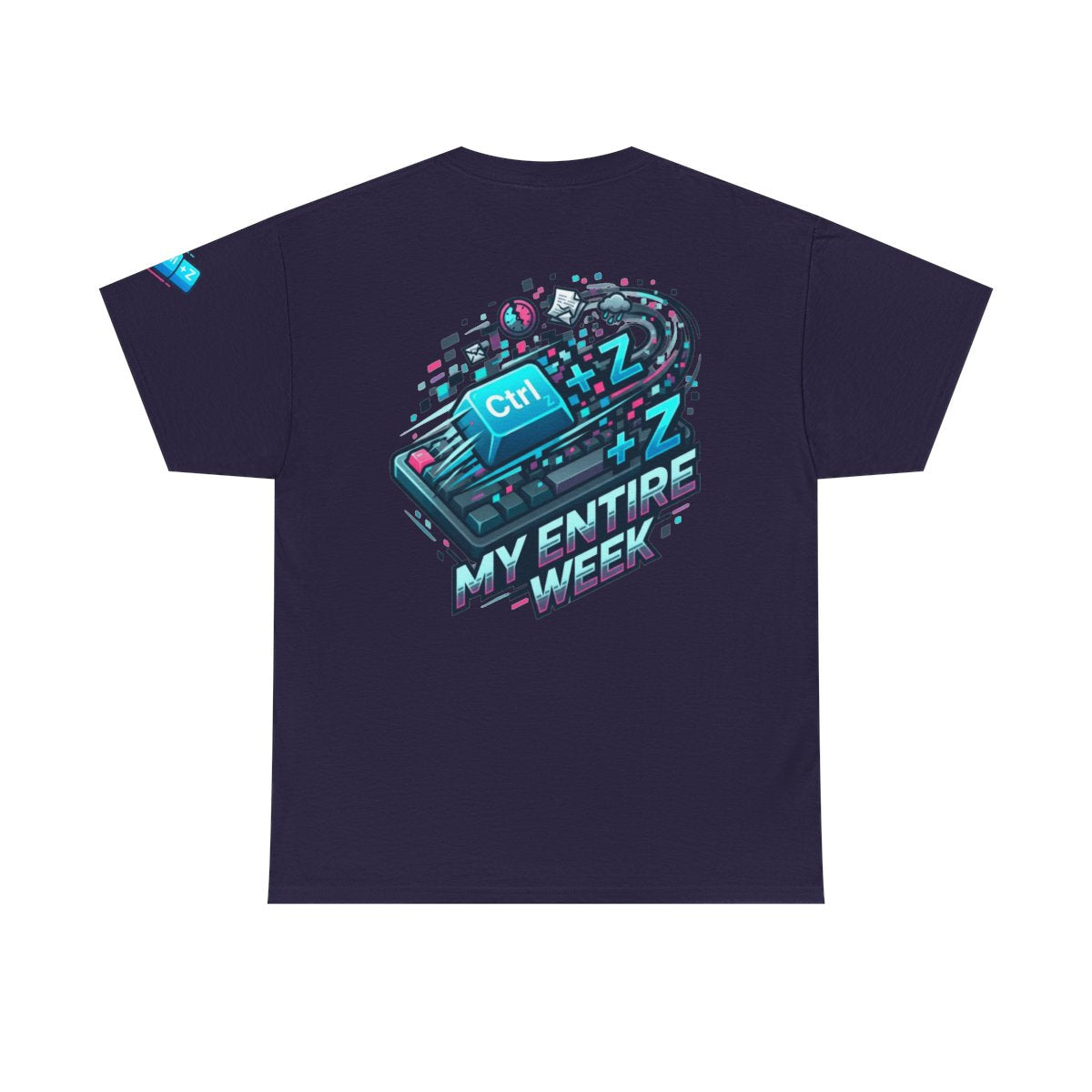 Color: Blackberry | CTRL Z My Entire Week Premium Graphic Tee