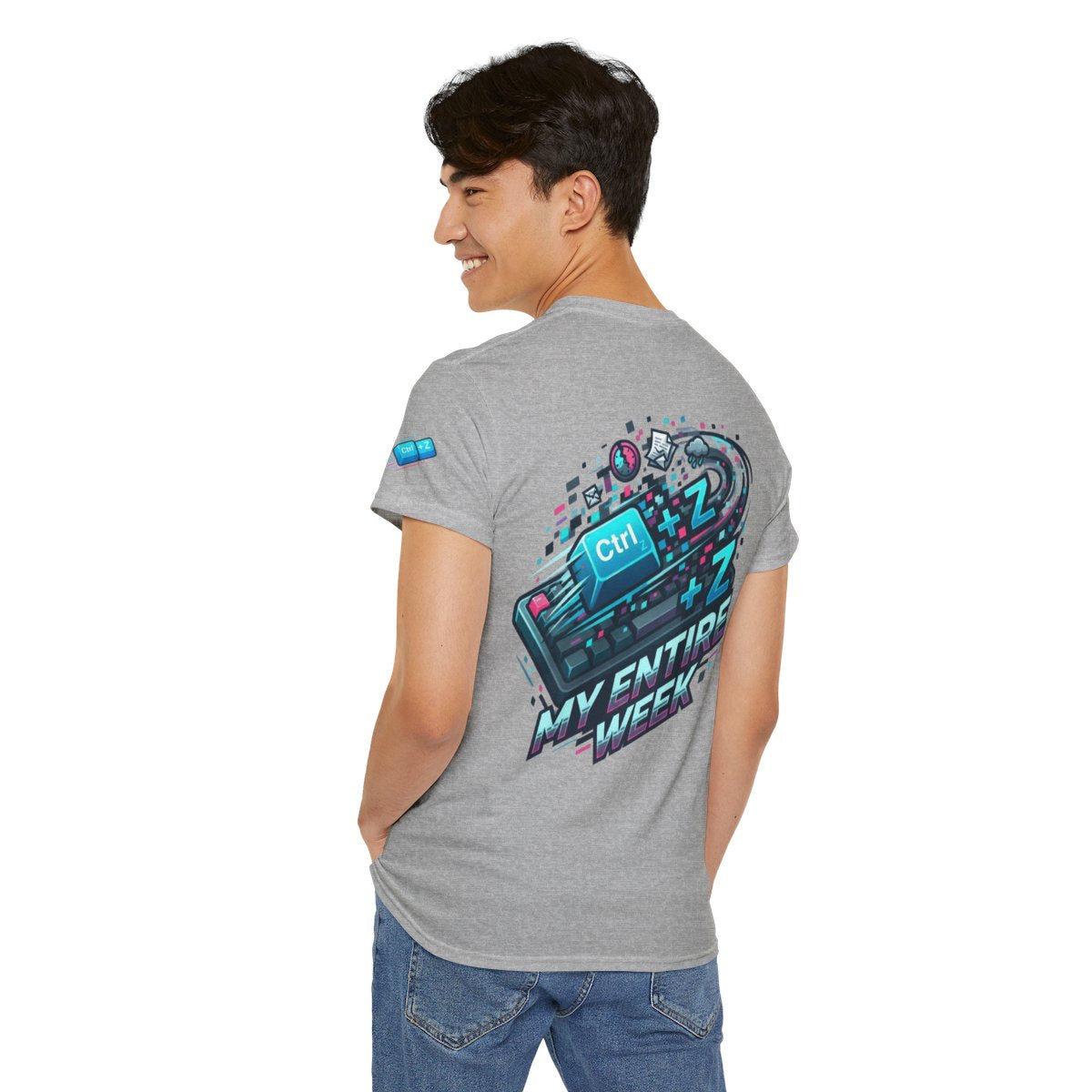 Color: Sport Grey | CTRL Z My Entire Week Premium Graphic Tee