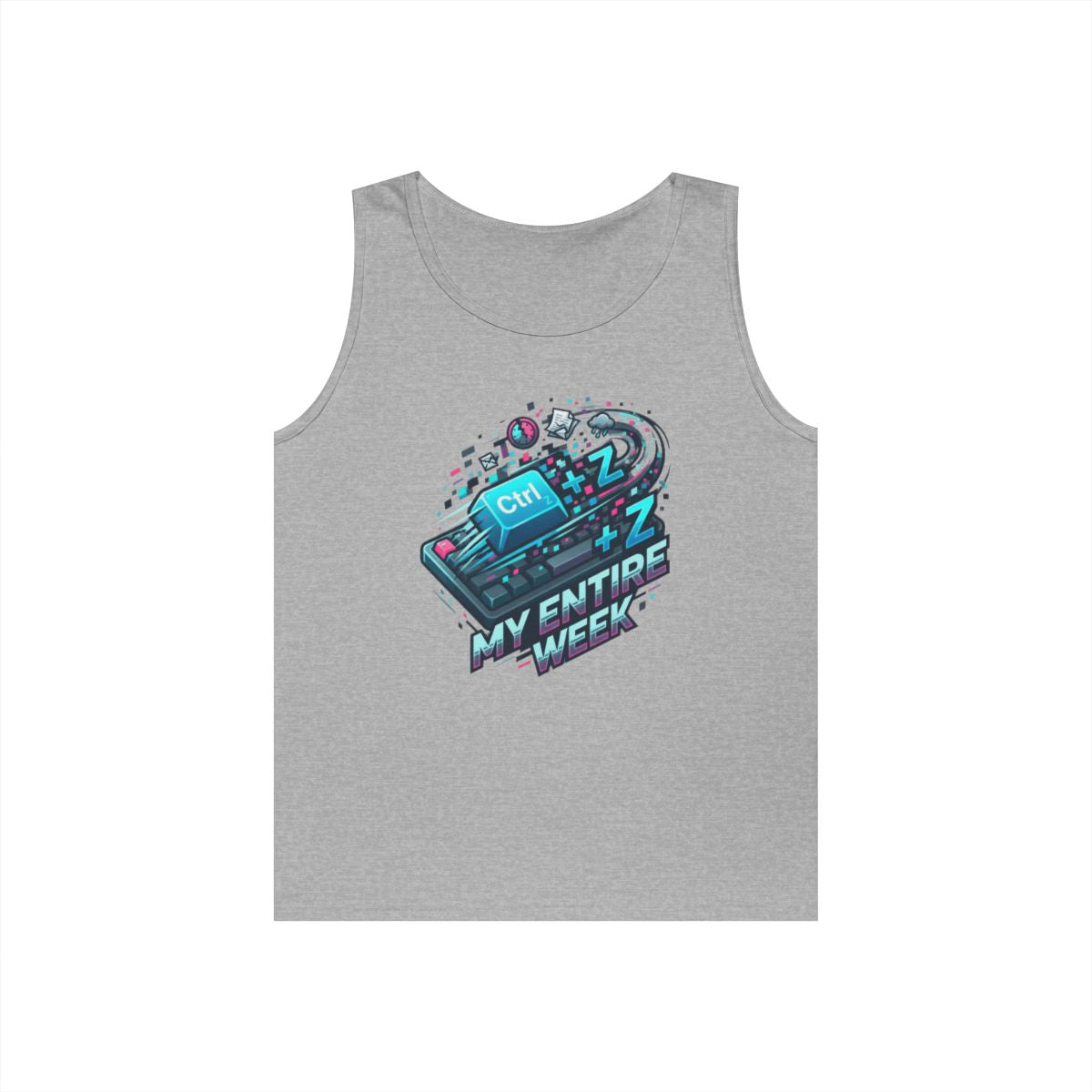 Color: Sport Grey | CTRL Z My Entire Week Tank Top