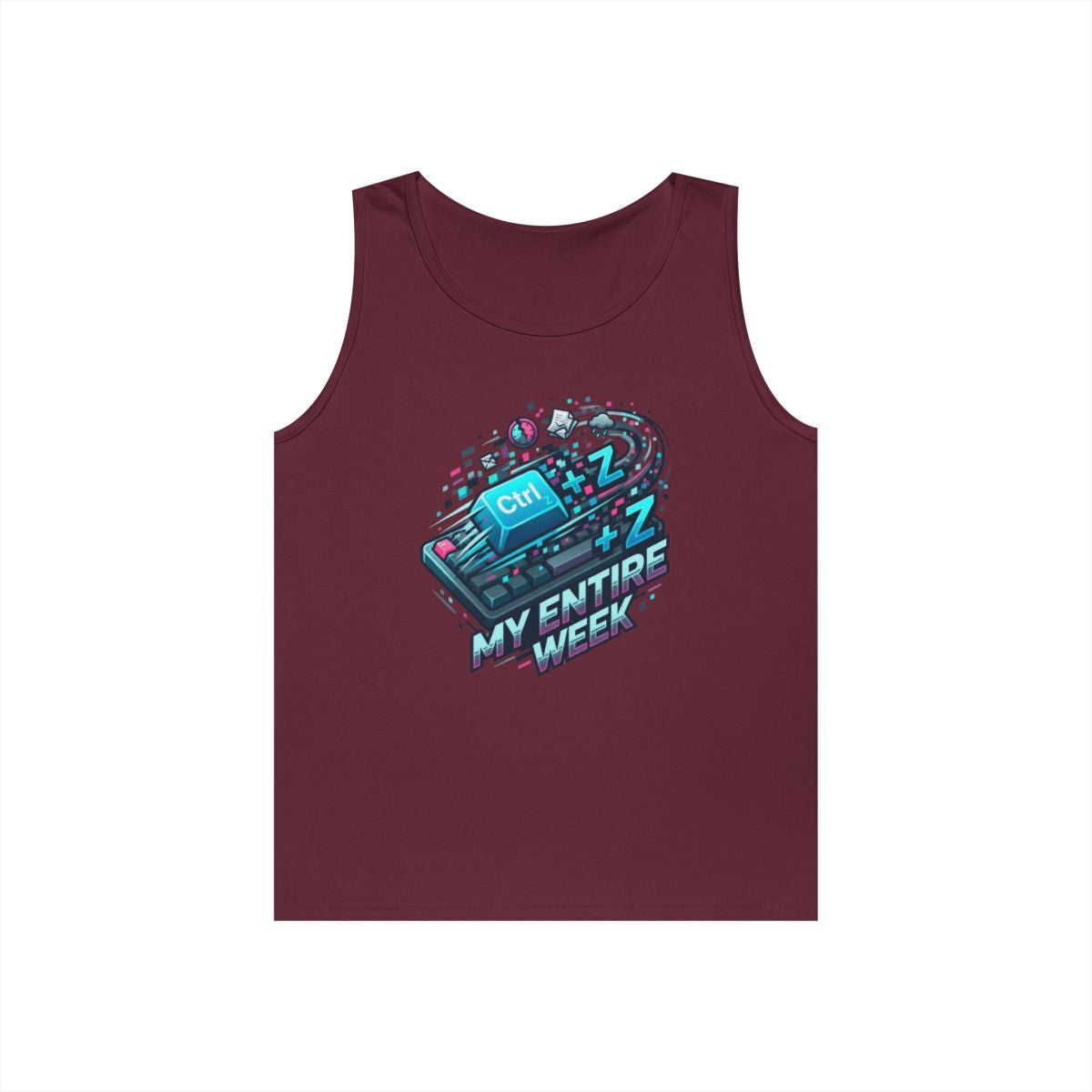 Color: Maroon | CTRL Z My Entire Week Tank Top