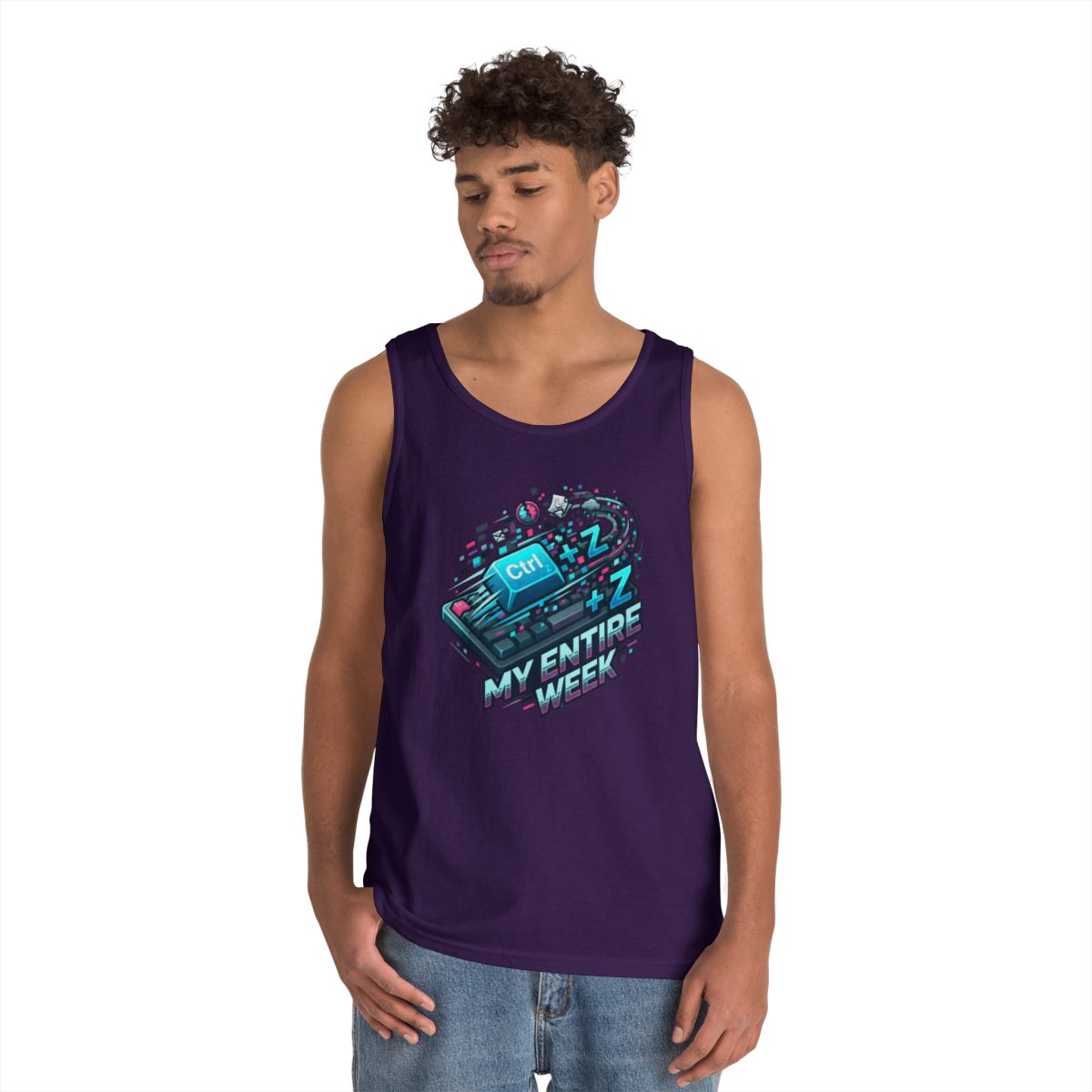 Color: Purple | CTRL Z My Entire Week Tank Top