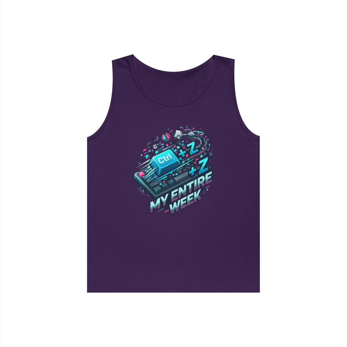 Color: Purple | CTRL Z My Entire Week Tank Top
