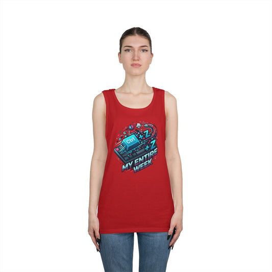 Color: Red | CTRL Z My Entire Week Tank Top