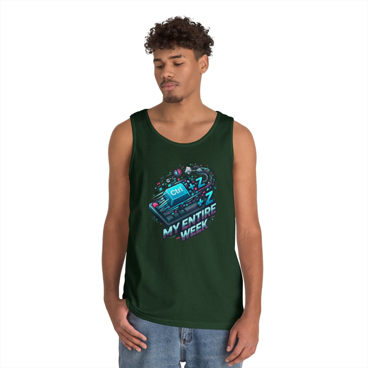 Color: Forest Green | CTRL Z My Entire Week Tank Top