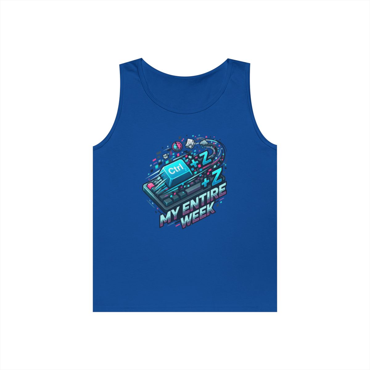 Color: Royal | CTRL Z My Entire Week Tank Top