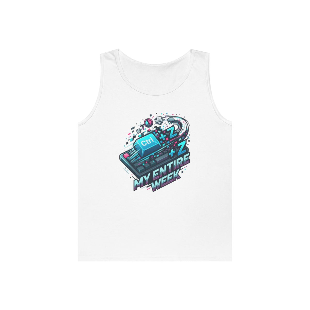 Color: White | CTRL Z My Entire Week Tank Top