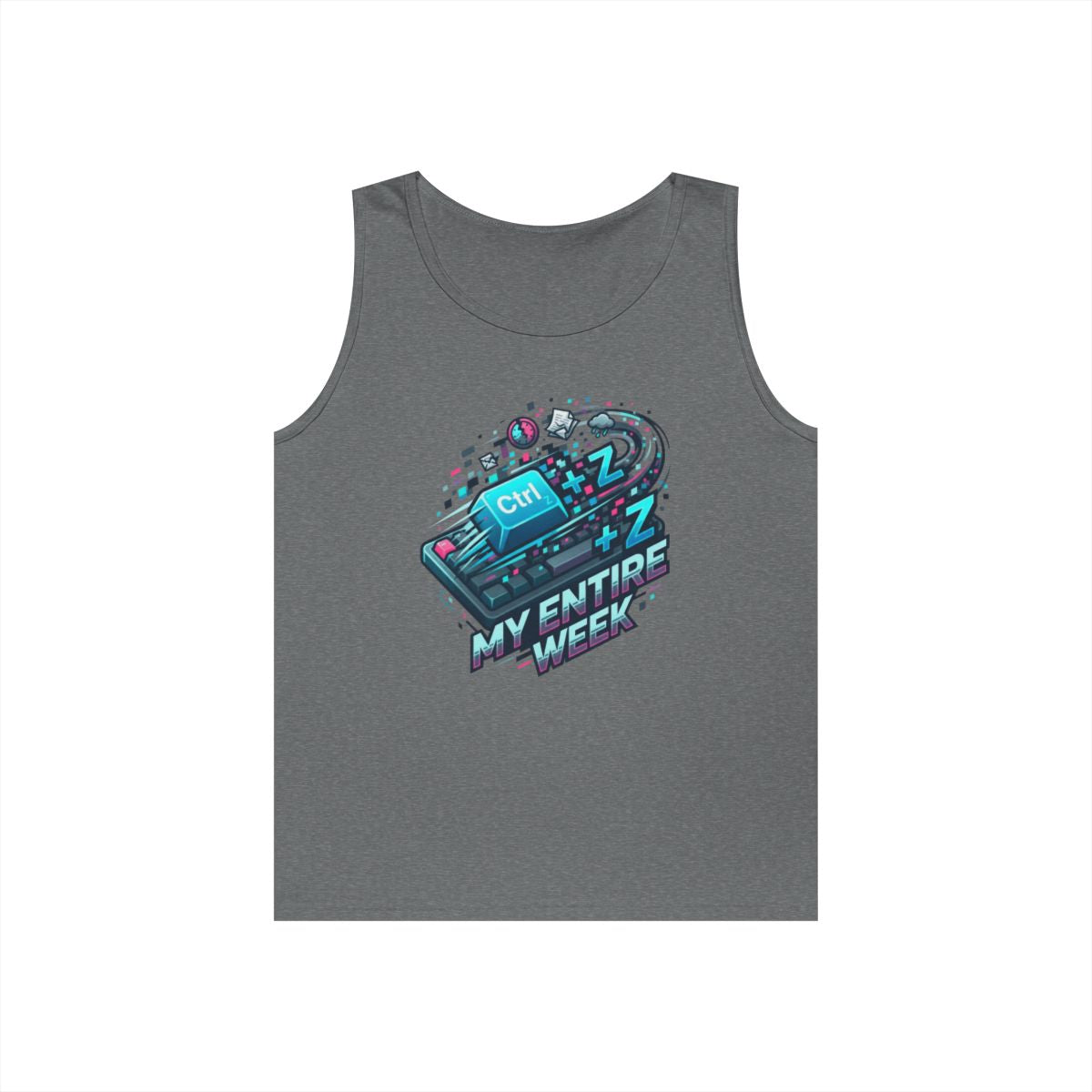 Color: Graphite Heather | CTRL Z My Entire Week Tank Top