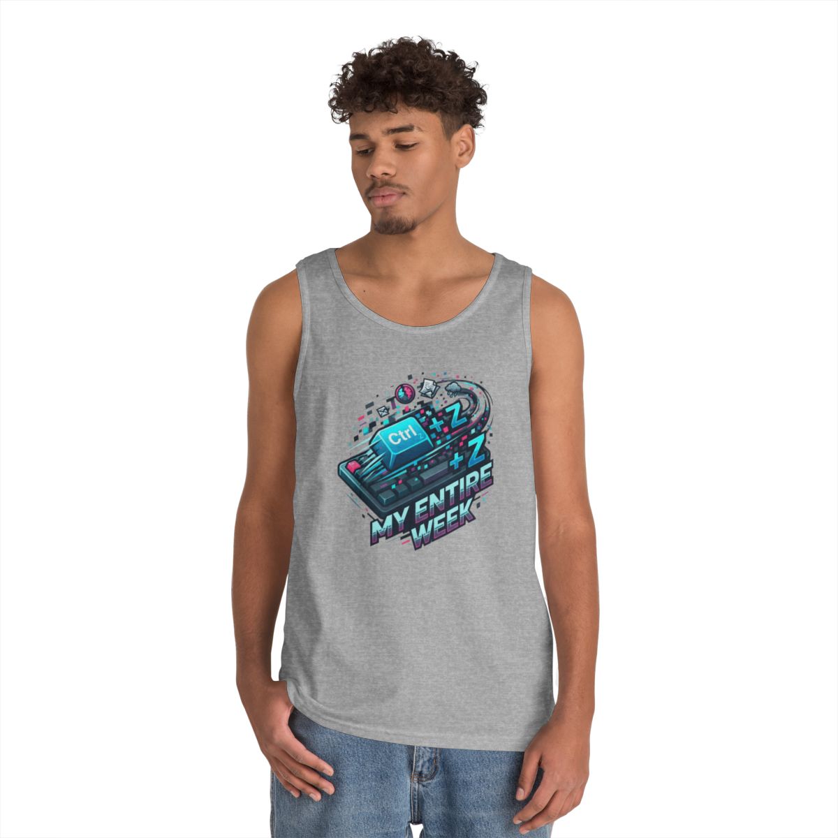 Color: Sport Grey | CTRL Z My Entire Week Tank Top